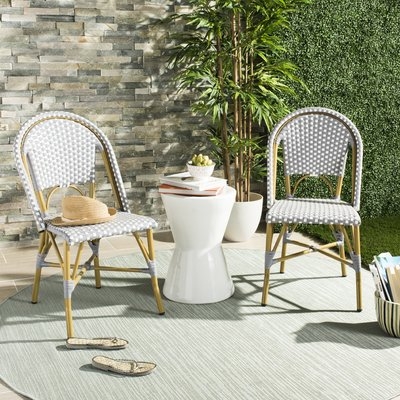Rebeca Stacking Patio Dining Chair- set of 2 - Image 0
