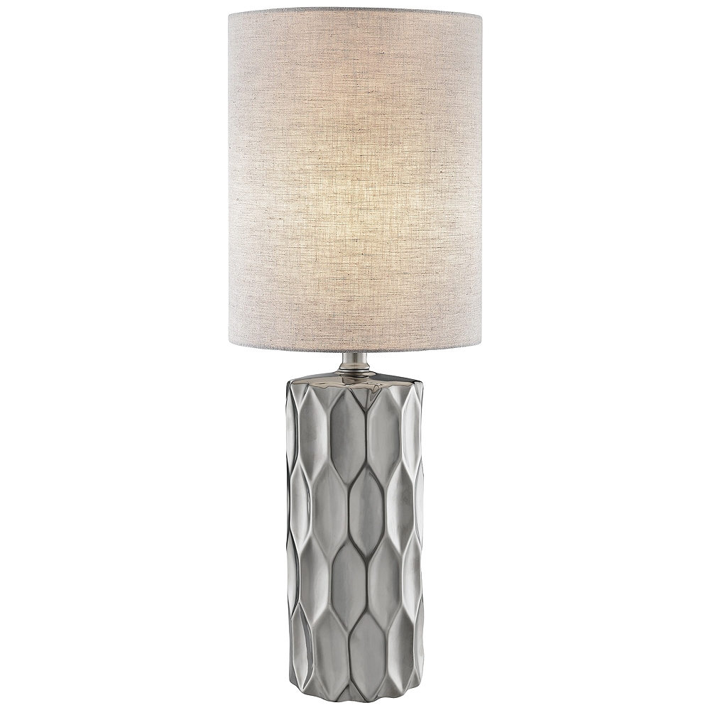 Lite Source Halsey Silver Ceramic Table Lamp - Style # 42D02 - Image 0