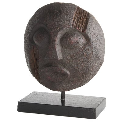 Primitive African Tribal Mask Statue - Image 0