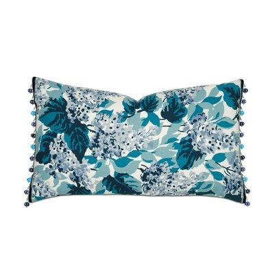 Lacecap Floral Print Lumbar Pillow - Image 0