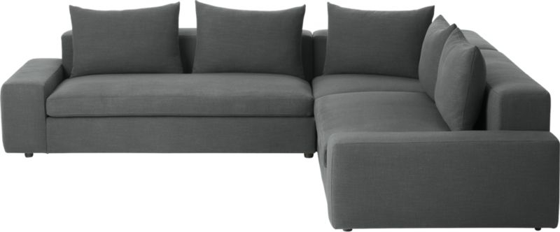 Arlo 3-Piece Iron Grey Wide Arm Sectional Sofa - Image 3