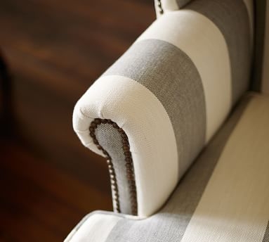 Thatcher Upholstered Armchair, Polyester Wrapped Cushions, Performance Heathered Tweed Desert - Image 1