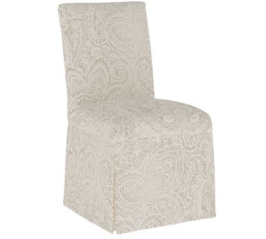Kimball Upholstered Dining Side Chair, Elina Blue/Ivory - Image 3