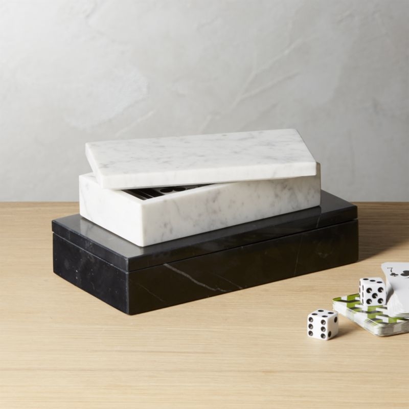 Small White Marble Box - Image 1