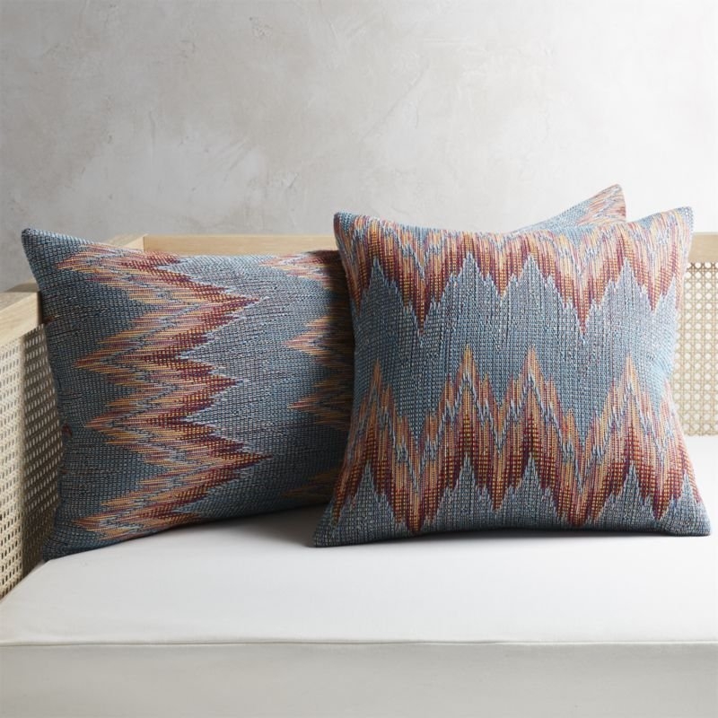 36"x16" Senica Multicolored Pillow with Down-Alternative Insert - Image 3