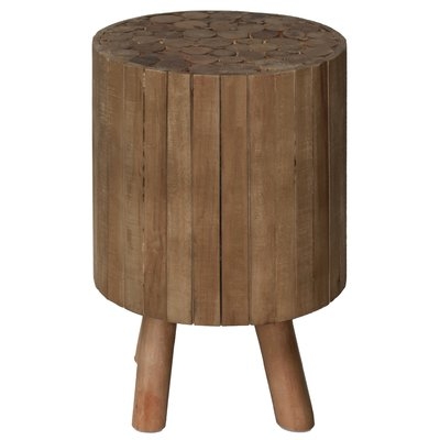 Pembroke Round Drum Wood End Table - Image 0