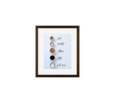 5 Ways To Order Coffee In Paris Framed Print by Rebecca Plotnick, 11x13", Wood Gallery Frame, Espresso, Mat - Image 2