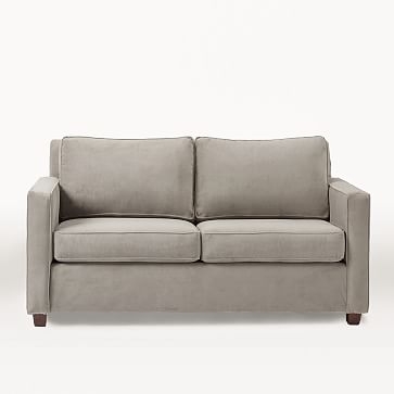 Henry Basic Sleeper Sofa, Twin, Heathered Crosshatch, Feather Gray - Image 2