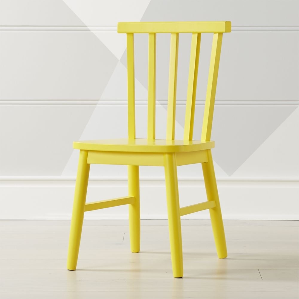Shore Yellow Wood Kids Play Chair - Image 0