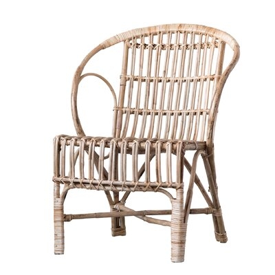 Kail Cane Wood Armchair - Image 0