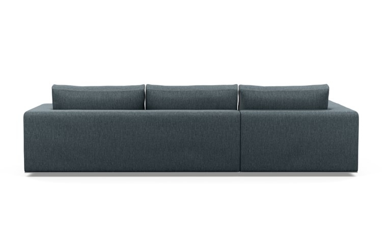 Walters Left Sectional with Blue Rain Fabric and extended chaise - Image 3
