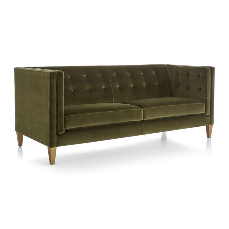 Aidan Tall Velvet Tufted Sofa - Image 2