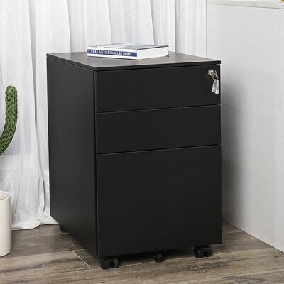 Sidwell Steel 3-Drawer Mobile Vertical Filing Cabinet - Image 0