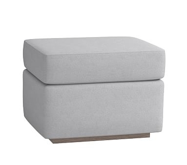 Merced Ottoman, Recycled Cotton Gray - Image 0