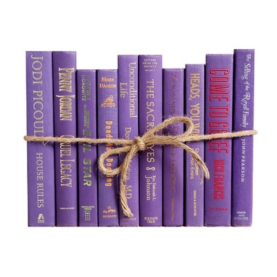 Authentic Decorative Books - By Color Modern Violet ColorPak (1 Linear Foot, 10-12 Books) - Image 0
