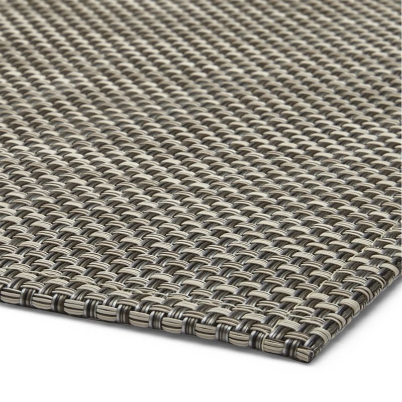 Chilewich ® Basketweave Oyster Woven Indoor/Outdoor Floormat 35"x48" - Image 2