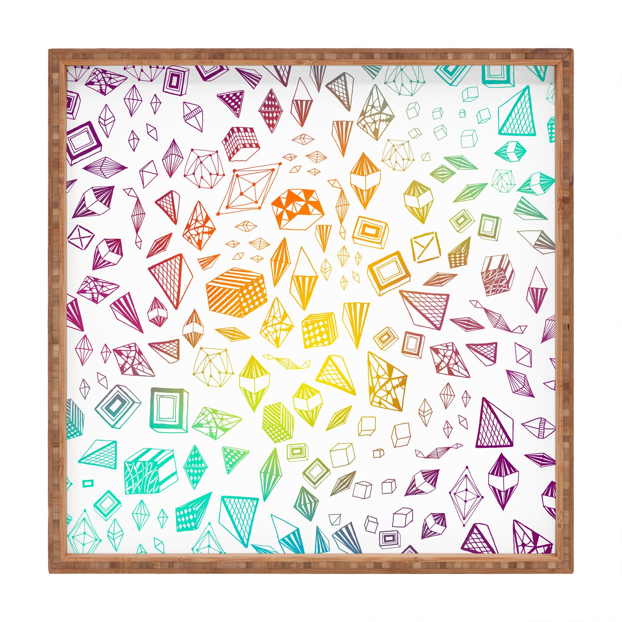 Iveta Abolina Colorful Crystals Square Tray - L - Image 0