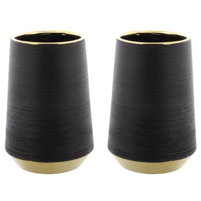Perryville Modern Cylindrical Ceramic Table Vase (Set of 2) - Image 0
