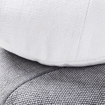 Cotton Canvas Pillow, Platinum, 18" Round - Image 1