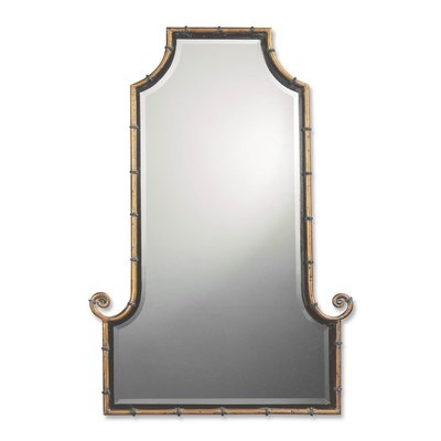 Arch Gold Iron Framed Mirror - Image 0