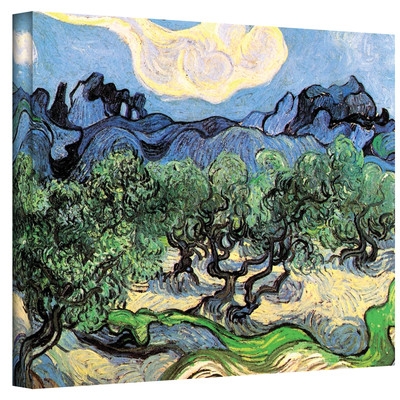'Olive Trees' by Vincent Van Gogh Painting Print on Wrapped Canvas - Image 0