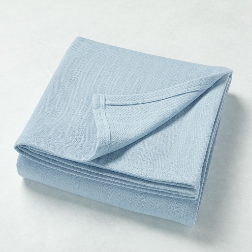 Basic Blue Full/Queen Bed Blanket - Image 0