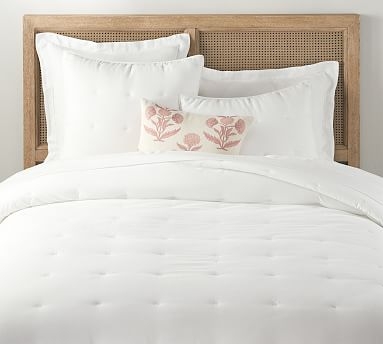 Belgian Flax Linen Comforter, Full/Queen, White - Image 0