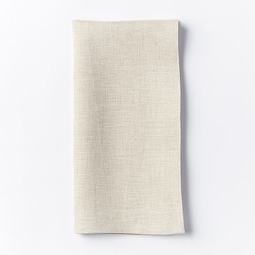 Belgian Linen Napkin, Set of 4, Solid, Flax - Image 0