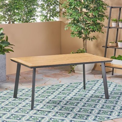 Lundell Solid + Manufactured Wood Dining Table - Image 0