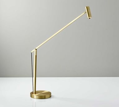 Knox Crane LED Task Lamp, Brushed Gold - Image 2