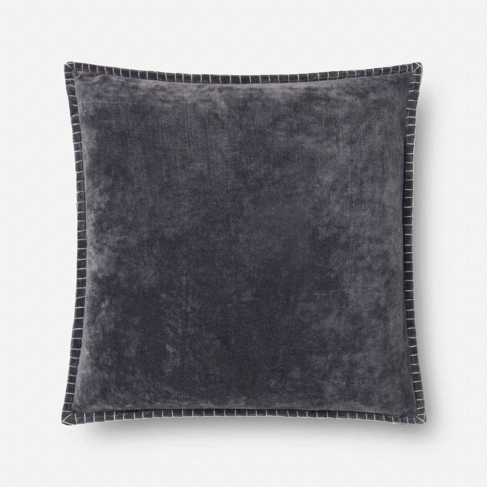 PILLOWS - GREY - 22" X 22" with down insert - Image 0