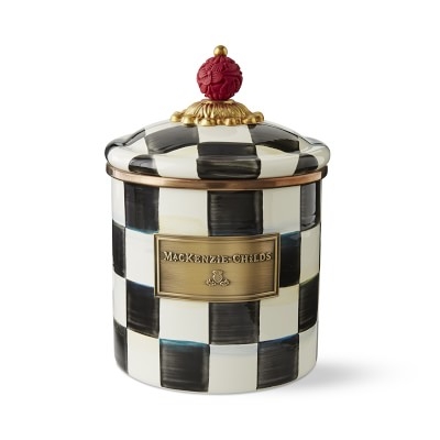 MacKenzie-Childs Courtly Check Canister, Small - Image 0