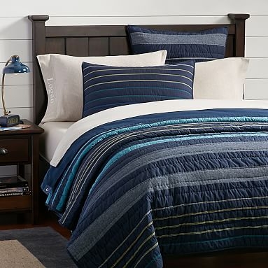Laid Back Stripes Quilt, Twin/Twin XL, Multi - Image 0