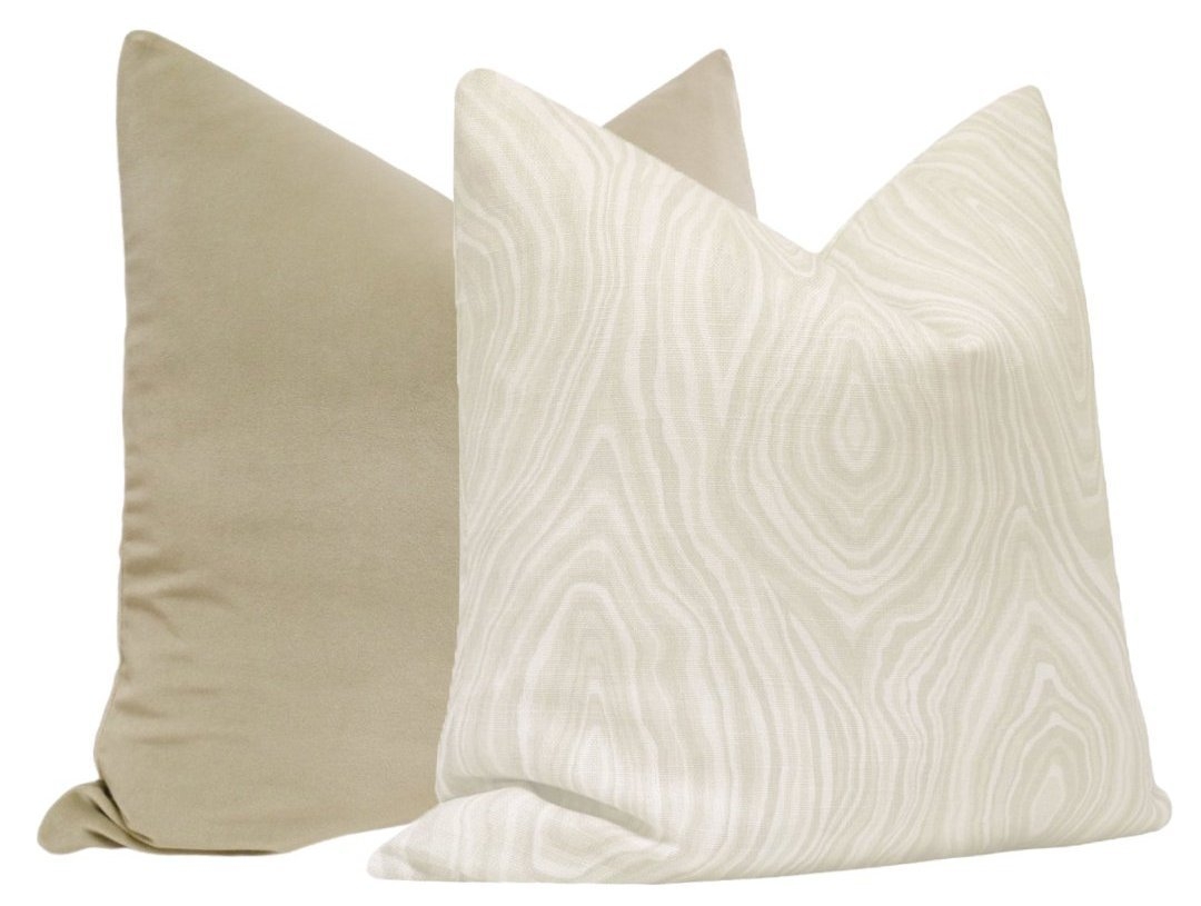 AGATE LINEN PRINT // NATURAL - Sample 4" X 4" - Image 3