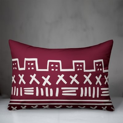 Urban Mudcloth Pattern Lumbar Pillow - Image 0