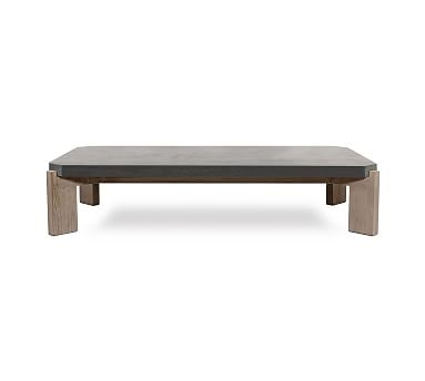 Barbados Concrete Coffee Table, Small, Dark Gray - Image 0