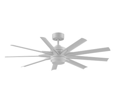 Odyn 56" Indoor/Outdoor Ceiling Fan, Matte Greige with Weathered Wood Blades - Image 5