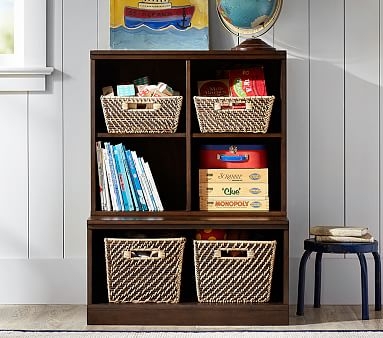Cameron 1 Bookcase Cubby & 1 Open Base Set, Heritage Fog, In-Home Delivery - Image 1