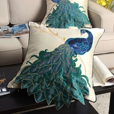 Methuen High Quality Silk Throw Pillow Cover - Image 0
