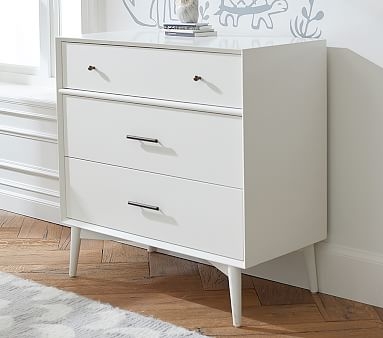 west elm x pbk Mid-Century Dresser, White, In-Home Delivery - Image 2