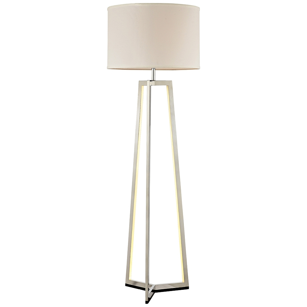 Lite Source Pax Chrome Floor Lamp with LED Night Light - Style # 42G33 - Image 0