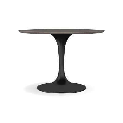 Tulip Indoor/Outdoor Round Dining Table, 42", Concrete Base, Grey Top - Image 0