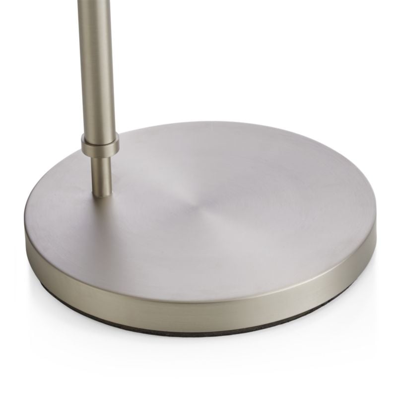 Petite Brushed Nickel Adjustable Arc Floor Lamp - Image 4