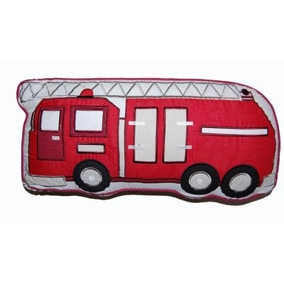 Desousa Fire Truck Decorative Cotton Throw Pillow - Image 0