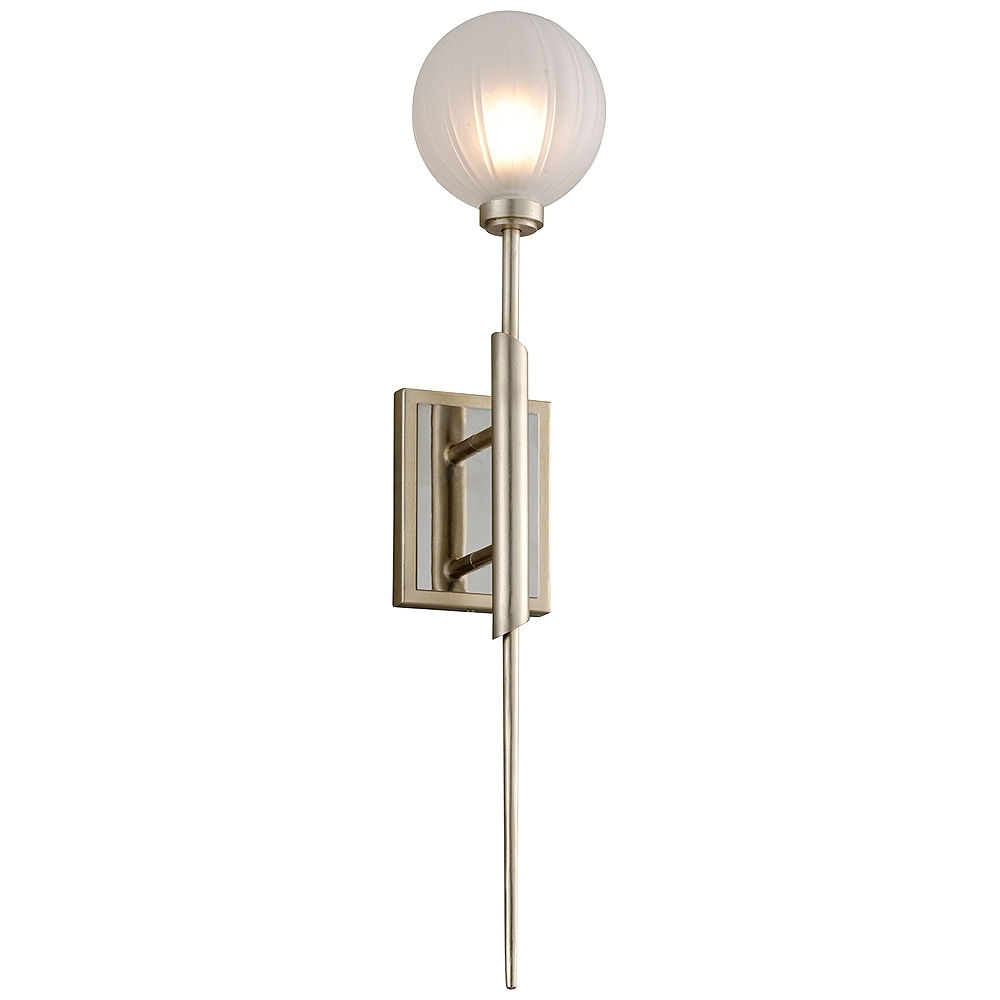 Corbett Tempest 27" High Satin Silver Leaf LED Wall Sconce - Style # 71T55 - Image 0
