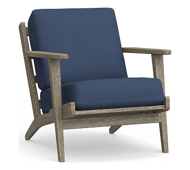 Raylan Lounge Chair Cushion, Sunbrella(R) Cobalt - Image 0