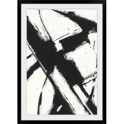 'Expression Abstract I White' by Shirley Novak Painting Print - Image 0