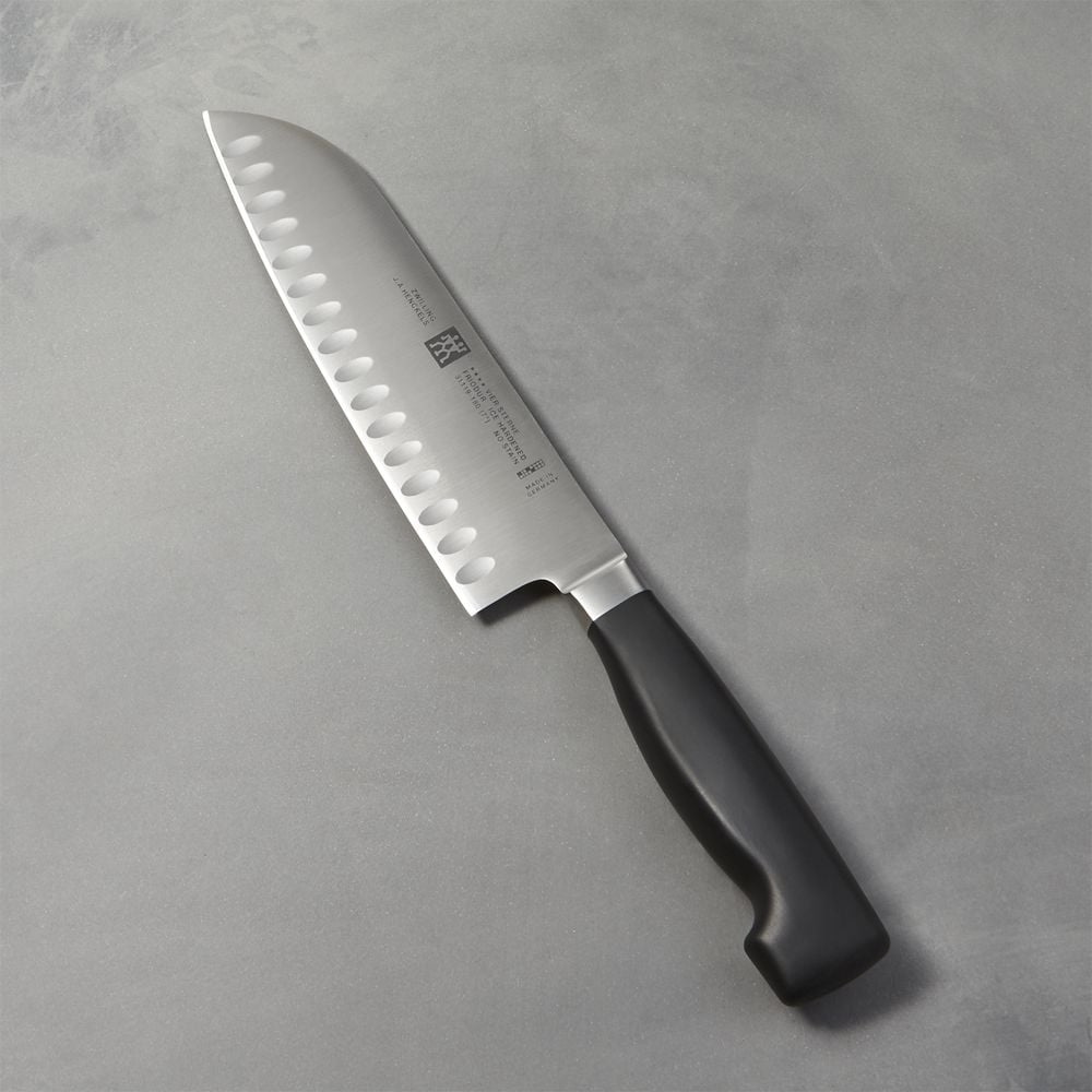 ZWILLING ® J.A. Henckels Four Star 7" Hollow Edge Santoku Knife - Image 0