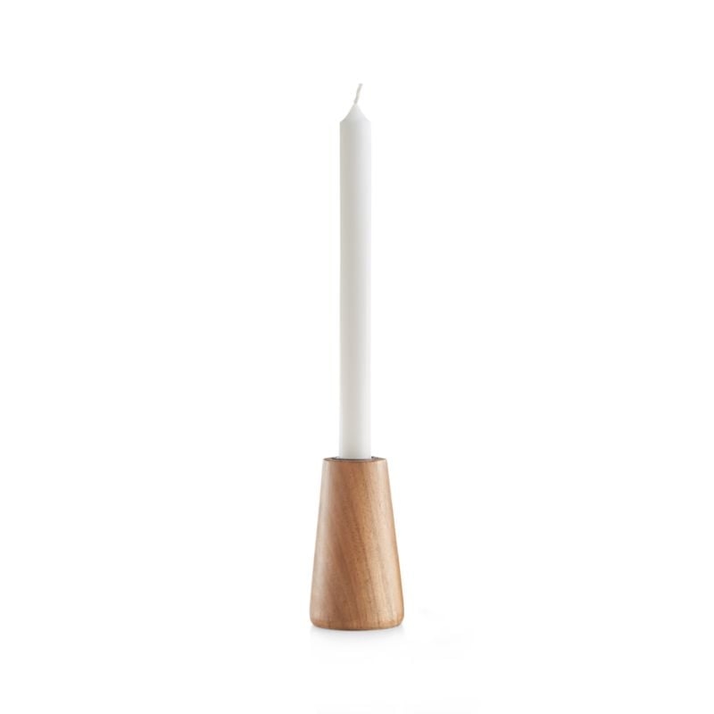 Wood Taper Candle Holder - Image 2