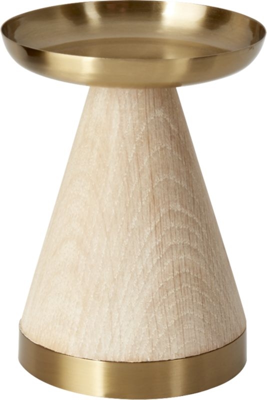 Bond Large Wood Pillar Candle Holder - Image 6